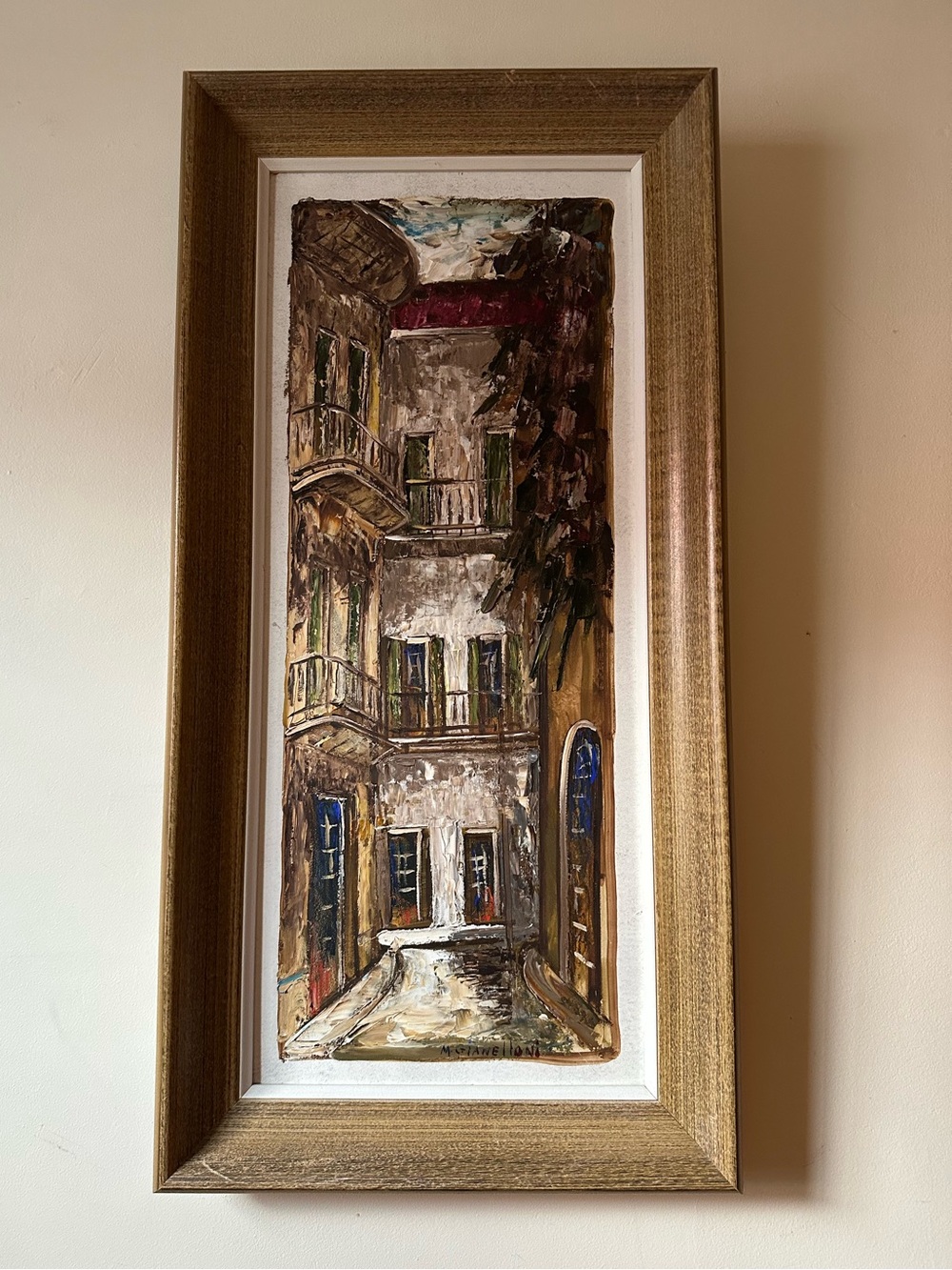 MCM Melba Dukes Gianelloni New Orleans Original Art Signed Framed